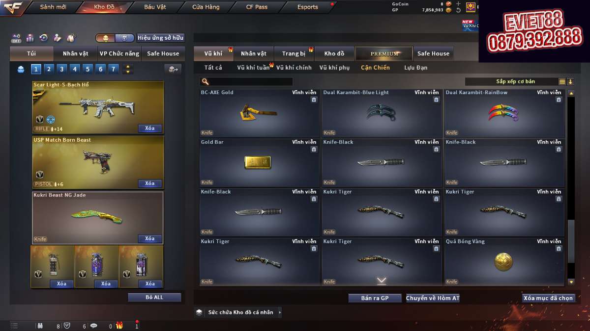 shop acc cf uy tin gia re